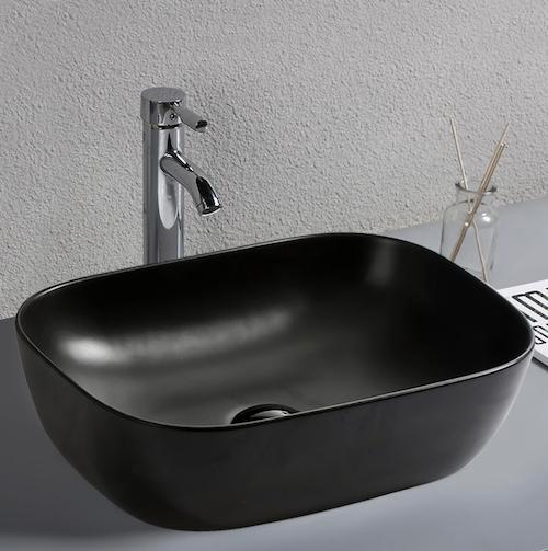 SALE - Balvi 36 - Mat zwart - Waskom -  -  - Keramiek -, Doe-het-zelf en Verbouw, Sanitair, Nieuw, Ophalen of Verzenden