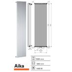 Designradiator Aika 1800 x 500 mm Zwart, Doe-het-zelf en Verbouw, Sanitair, Nieuw, Overige typen, Ophalen of Verzenden