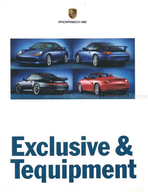 1998 PORSCHE 911 | BOXSTER EXCLUSIVE - TEQUIPMENT BROCHURE, Boeken, Auto's | Folders en Tijdschriften, Porsche