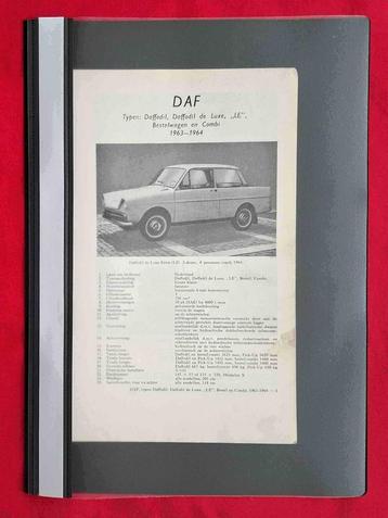 Vraagbaak DAF typen Daffodil, Bestelwagen, Combi, 1963-1964 beschikbaar voor biedingen