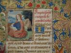 Miniatuur getijdenboek Johannes  aap, vogel Frankrijk 1470, Antiek en Kunst, Verzenden
