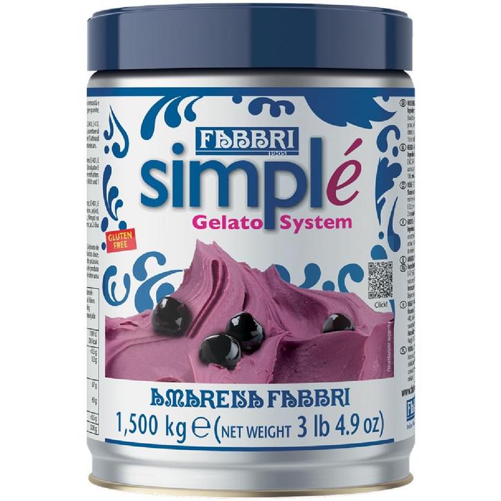 Fabbri Simple Amarena Pasta 1,5kg, Hobby en Vrije tijd, Taarten en Cupcakes maken, Nieuw, Verzenden