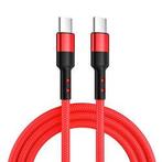 Caruba USB-C to USB-C 60W Cable 3 Meter Red, Hobby en Vrije tijd, Modelbouw | Radiografisch | Helikopters en Quadcopters, Nieuw