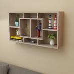 vidaXL Muurkast 8 compartimenten eikenkleur, Huis en Inrichting, Woonaccessoires | Wandplanken en Boekenplanken, Verzenden, Nieuw