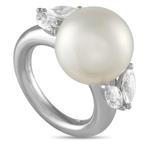 Ring - 18 karaat Witgoud, MIKIMOTO Oceanine 18K witgouden, Sieraden, Tassen en Uiterlijk, Ringen, Nieuw