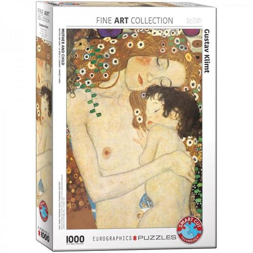 Gustav Klimt - Mother and Child Puzzel (1000 stukjes) |, Hobby en Vrije tijd, Denksport en Puzzels, Nieuw, Verzenden