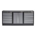 Werkbank set met MDF werkblad met RVS plaat omkleed,, Doe-het-zelf en Verbouw, Werkbanken, Ophalen of Verzenden, Nieuw
