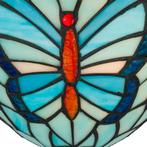 Tiffany vlinder wandlamp - B 25 CM x H 14 CM (Art. 8251), Verzenden, Nieuw