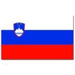 Gevelvlag/vlaggenmast vlag Slovenie 90 x 150 cm - Slovenie.., Ophalen of Verzenden, Nieuw