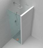 Douchedeur 80 x 200 cm helder glas / chroom met deurknop, Ophalen of Verzenden, Nieuw