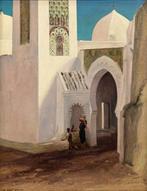 Auguste-Alexandre Hirsch (1833-1911) - Scena in città araba
