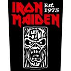 Iron Maiden Est 1975 - Backpatch officiële merchandise, Verzamelen, Ophalen of Verzenden, Nieuw, Kleding