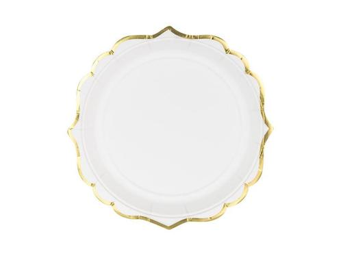 Witte Bordjes met Gouden rand, Kleding | Dames, Carnavalskleding en Feestkleding, Nieuw, Ophalen of Verzenden