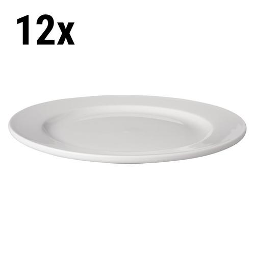 GGM Gastro | (12 stuks) BUDGETLINE - Bord - plat Mammoet - Ø, Huis en Inrichting, Keuken | Servies, Effen, Nieuw, Bord(en), Verzenden