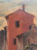 Italiaanse school (XIX) - Borgo sul fiume, Antiek en Kunst, Kunst | Schilderijen | Klassiek