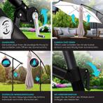 KESSER® Zweefparasol met voet  - Ø3,5m - 360° Draaibaar  - T, Verzenden, Nieuw