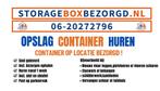 Opslagcontainer huren Wassenaar aan huis, Opslag