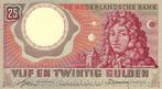 Bankbiljet 25 gulden 1955 Huygens Prachtig, Verzenden