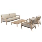 Sem Julia stoel bank loungeset 4 delig 150x65 cm brushed, Tuin en Terras, Tuinsets en Loungesets, Ophalen of Verzenden, Nieuw