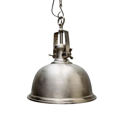 LABEL51 - Hanglamp Tenerife - Raw Nikkel Metaal, Huis en Inrichting, Lampen | Hanglampen, Nieuw, Metaal, 50 tot 75 cm, Ophalen