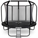 VirtuFit Premium Trampoline met Veiligheidsnet - Zwart - 366, Kinderen en Baby's, Speelgoed | Buiten | Trampolines, Verzenden