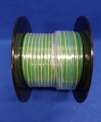 25mm2 accukabel - koper en PVC isolatie - Geel/Groen - 25m., Verzenden, Nieuw, Universele onderdelen