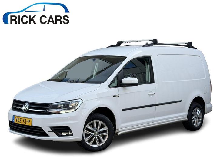 Volkswagen Caddy 2.0 TDI 102PK L2H1 Euro 6 Maxi Exclusive Ed, Auto's, Bestelauto's, Dealer onderhouden, Lease, Zwart, Automaat