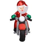 Kerstman Op Motorfiets, Tuindecoratie, LEDs, Opblaasbaar, We, Diversen, Kerst, Verzenden, Nieuw