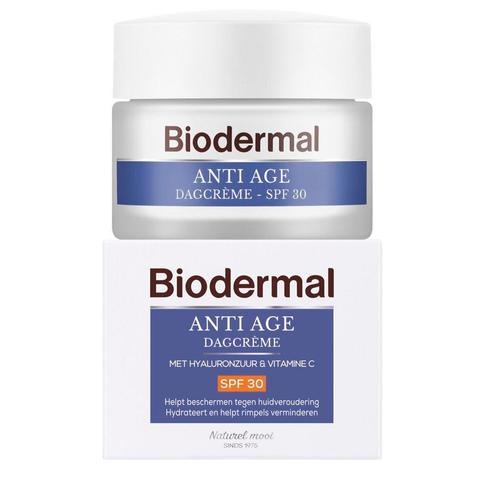 Biodermal Anti-age SPF30 Dagcrème, Sieraden, Tassen en Uiterlijk, Uiterlijk | Lichaamsverzorging, Nieuw, Verzenden