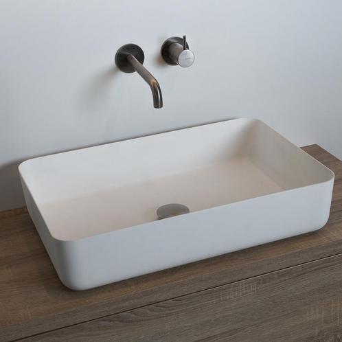 Waskom Loutro Delphi M Rechthoek 60x40x13.5 cm Mat Wit, Doe-het-zelf en Verbouw, Sanitair, Overige typen, Nieuw, Ophalen of Verzenden