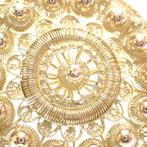 Gouden broche; Zeeuws ontwerp | Ø 30 mm (zeeuws knopje), Goud, Gebruikt, Ophalen of Verzenden, Overige kleuren