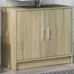 vidaXL Wastafelkast 63x29x55 cm bewerkt hout sonoma, Huis en Inrichting, Badkamer | Badkamermeubels, Verzenden, Nieuw, Minder dan 100 cm
