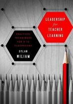 9781941112267 Leadership for Teacher Learning | Tweedehands, Boeken, Dylan Wiliam, Zo goed als nieuw, Verzenden
