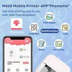 Mini fotoprinter zwartwit labelprinter labelmaker wit zwart, Ophalen of Verzenden, Nieuw