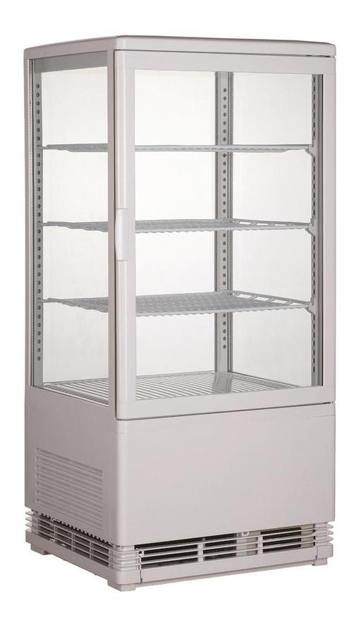 Combisteel Koelvitrine | 68L | Wit | 0°c/+12°c | 4 Niveaus |, Witgoed en Apparatuur, Koelkasten en IJskasten, Ophalen of Verzenden