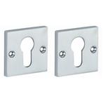 Set van twee PC-Plaatjes Bauhaus glans chroom, Ophalen of Verzenden, Nieuw