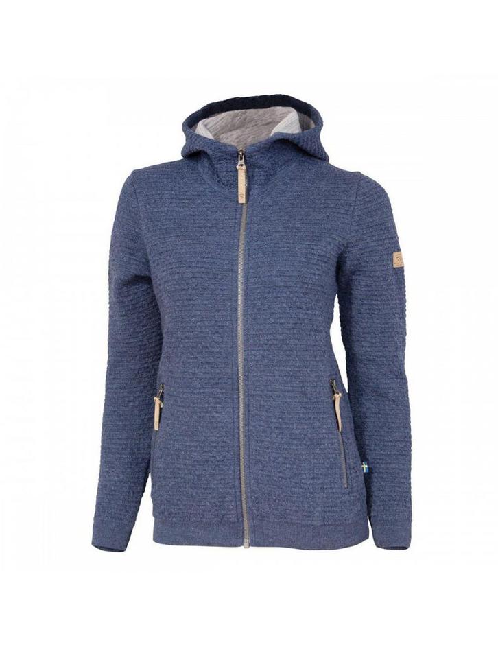 Ivanhoe vest Morel Hood FM voor dames van wol - Denim Blauw, Kleding | Dames, Truien en Vesten, Blauw, Zo goed als nieuw, Verzenden