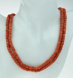Ketting - 14 karaat Geel goud Bloedkoraal - Fraai gouden, Sieraden, Tassen en Uiterlijk, Antieke sieraden