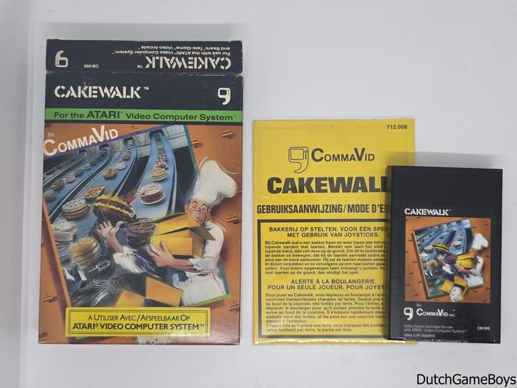 Atari 2600 - CommaVid - Cakewalk - PAL, Spelcomputers en Games, Games | Atari, Gebruikt, Verzenden