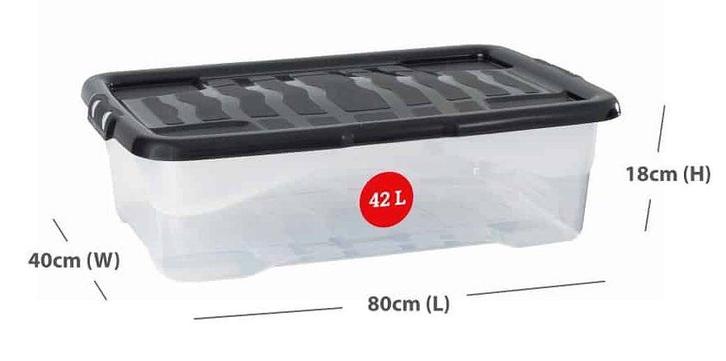 42L Curve Storage Box underbed, Tuin en Terras, Bloembakken en Plantenbakken, Nieuw