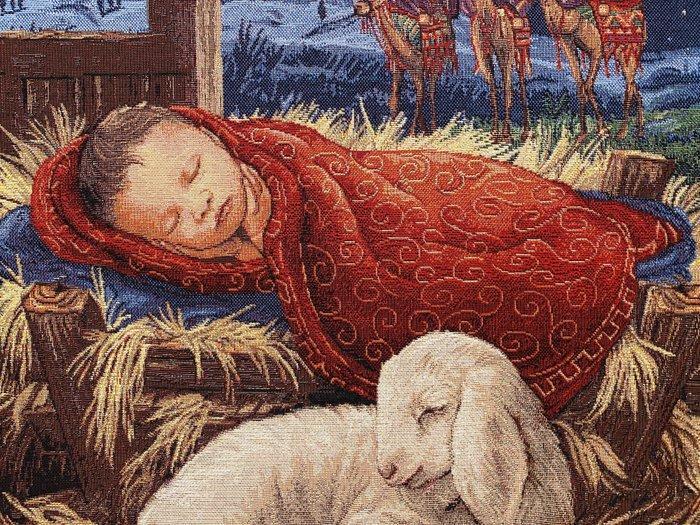 San Leucio Exclusief wandkleed gobelin bijbels, slapende, Antiek en Kunst, Antiek | Boeken en Bijbels