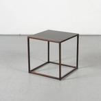 Bijzettafel Solidesk - Bruin metaal - 40 x 40 cm, Ophalen of Verzenden, Nieuw