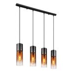 Hanglamp ANNIKA 9.0 cm 4-lichts Zwart, Koper, Ophalen of Verzenden, Nieuw, Metaal, 75 cm of meer