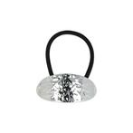 Haarelastiek Ovaal Hamerslag Cuff Ornament Zilver, Verzenden, Nieuw