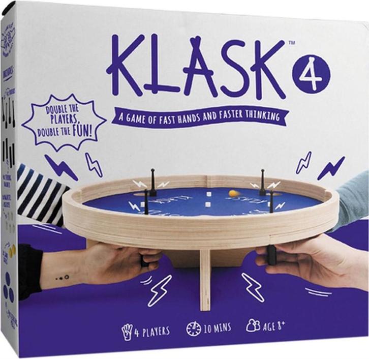 Klask 4 Speler | MarekToy - Gezelschapsspellen, Hobby en Vrije tijd, Gezelschapsspellen | Bordspellen, Nieuw, Verzenden