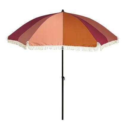 Mood collection parasol stripes roze - Ø220 cm, Tuin en Terras, Partytenten, Verzenden