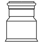 huisaansluitstuk SN8 125mm M/M Flex, Doe-het-zelf en Verbouw, Buizen en Afvoer, Ophalen of Verzenden, Nieuw