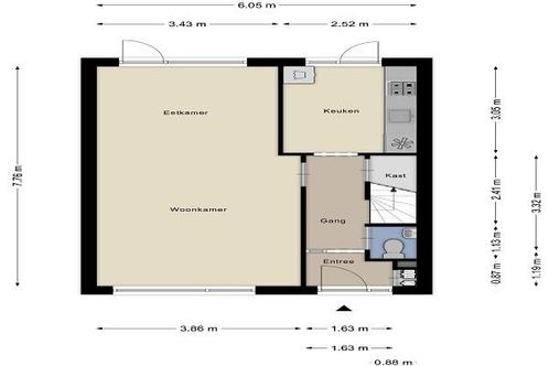Huis Justus van Effenstraat in Alkmaar, Huizen en Kamers, Huizen te huur, Via bemiddelaar, Noord-Holland, Overige soorten