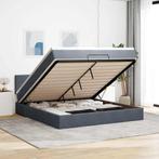 vidaXL Ottoman bed met matras en LEDs 180x200cm fluweel, Eenpersoons, Verzenden, Nieuw, 80 cm