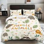 Eenpersoons Dekbedovertrek 140 x 200 - Jungle Animals, Verzenden, Nieuw